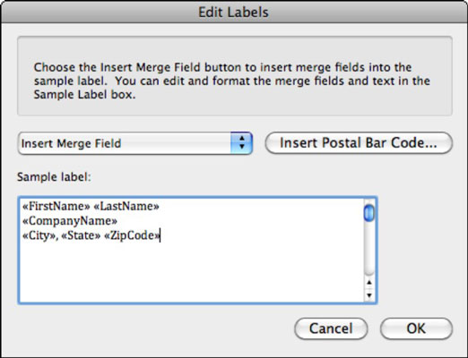creating labels in microsoft word for mac 2011